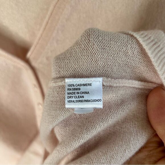 Alex Marie Pink V-Neck Lightweight Sweater size Large - Picture 4 of 6